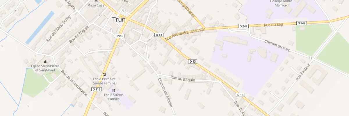 Plan du 6 Rue Pierre Billaux à Trun