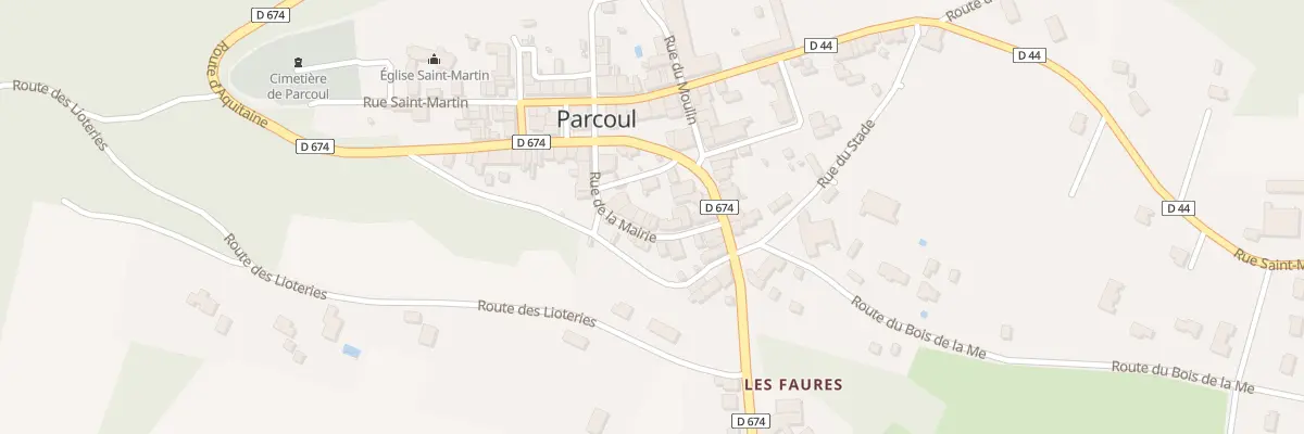 Plan du 9 Rue de la Mairie à Parcoul-Chenaud