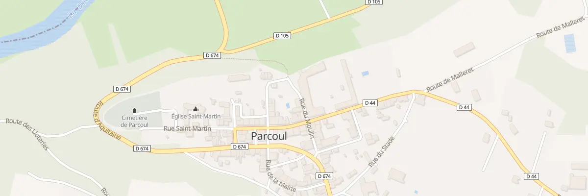 Plan du 4 Rue du Moulin à Parcoul-Chenaud