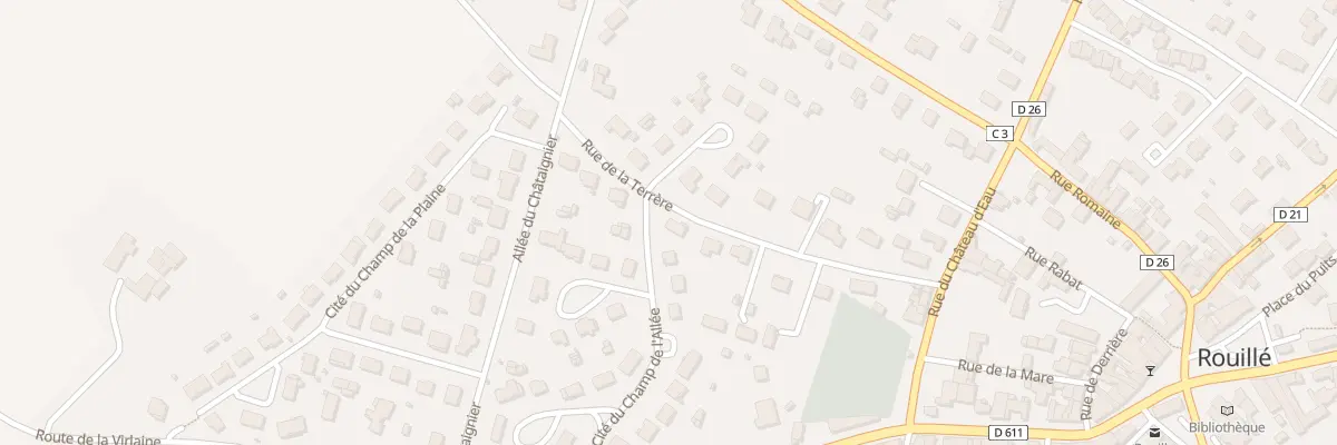 Plan du 13 Rue de la Terrere à Rouillé