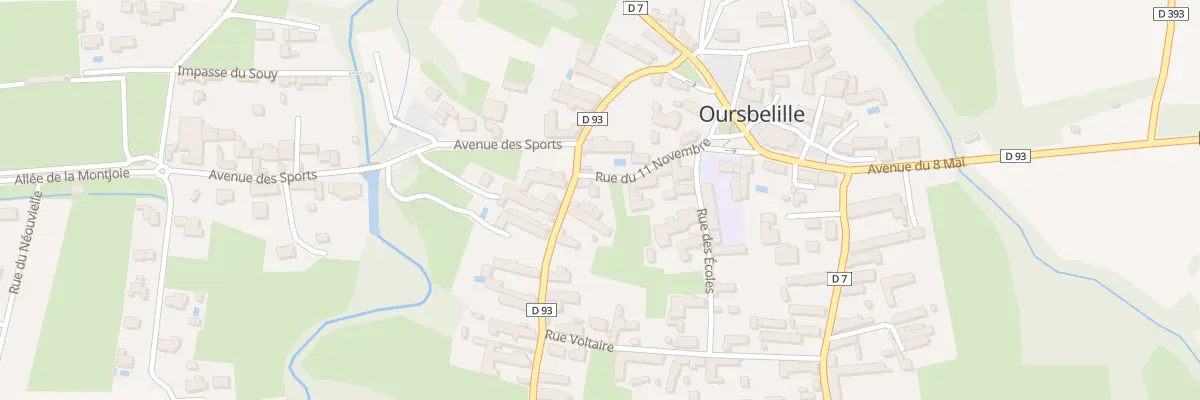 Plan du 3 Rue du 11 Novembre à Oursbelille