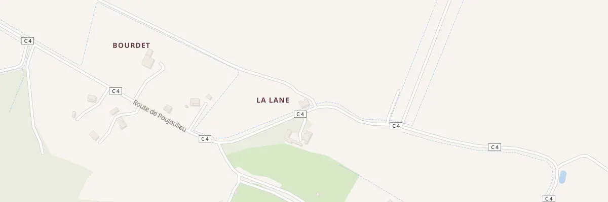Plan du 1113 Rte de Poujoulieu à Escalans