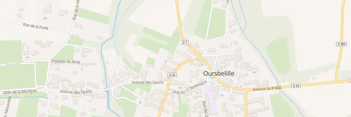 Plan du 6 Av Jean Moulin à Oursbelille