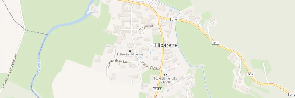 Plan du 12 Rue des Pyrénèes à Hibarette