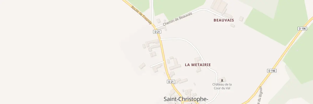 Plan du 7 Rue François Rabelais à Saint-Christophe-du-Jambet