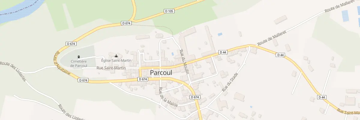 Plan du 22 Rue Saint-Martin à Parcoul-Chenaud
