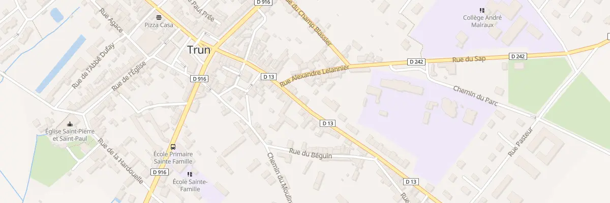 Plan du 1 Rue Pierre Billaux à Trun