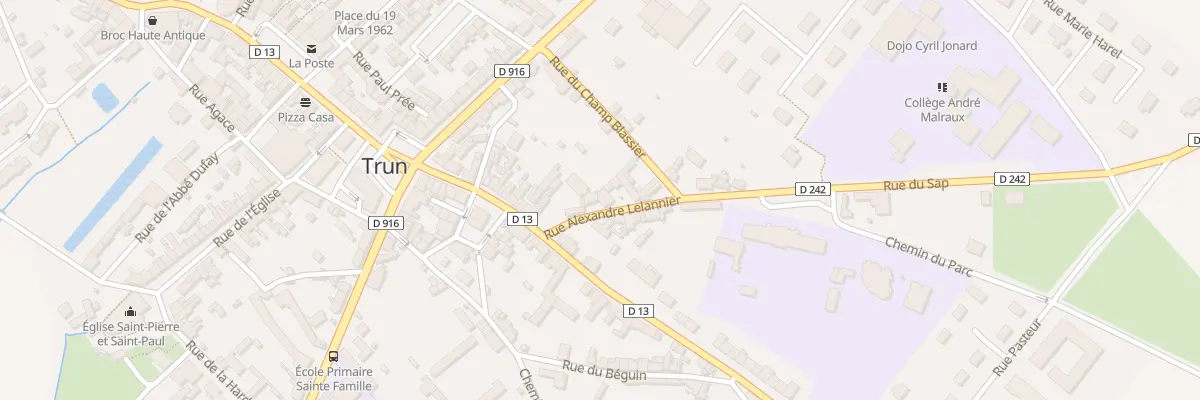 Plan du 3 Rue Alexandre Lelannier à Trun