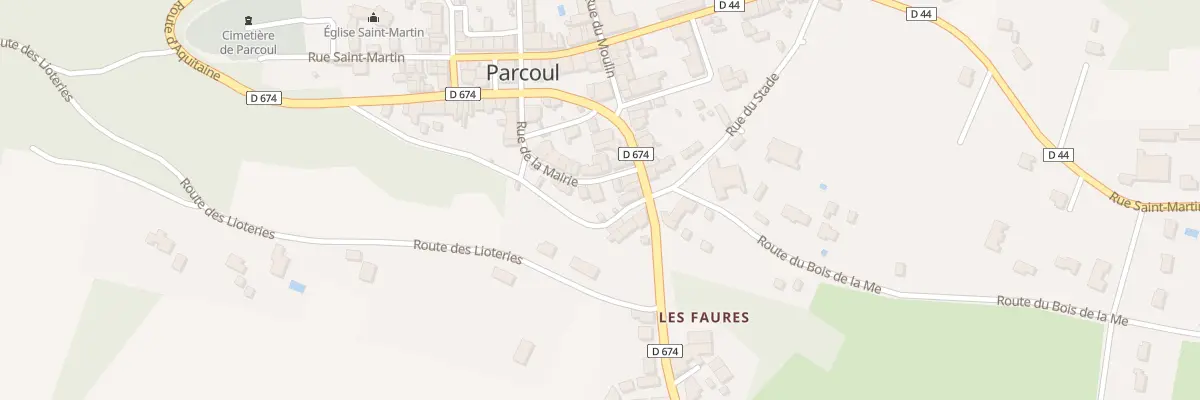 Plan du 4 Rue de la Mairie à Parcoul-Chenaud