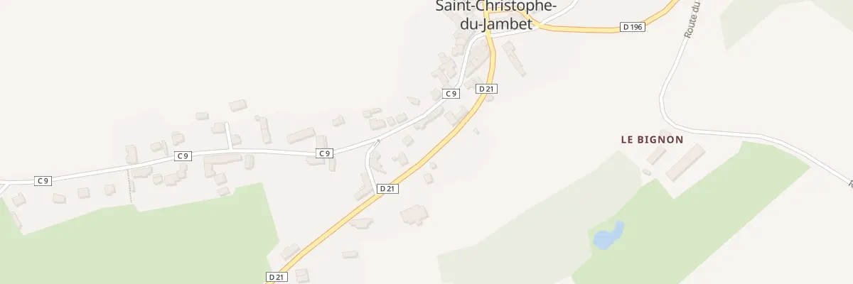 Plan du 6 Rue de Bellevue à Saint-Christophe-du-Jambet