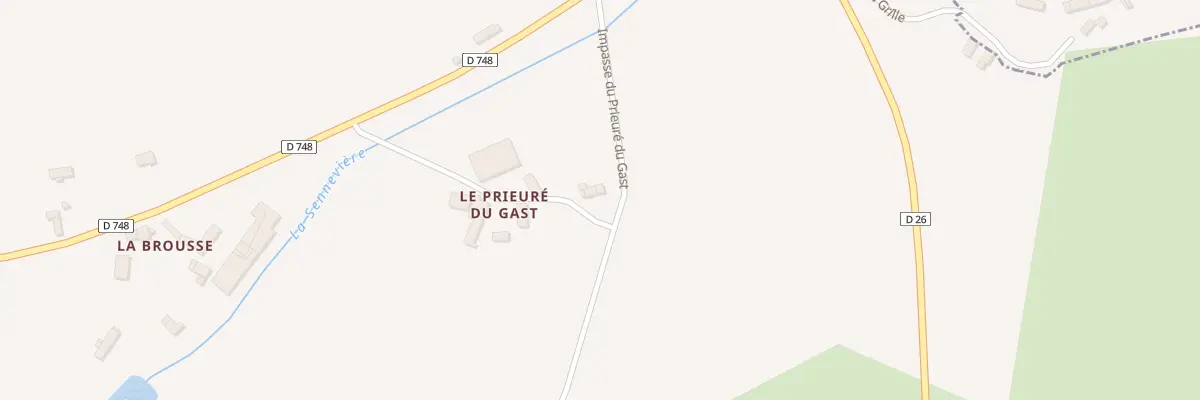 Plan du 1 Imp du Prieuré du Gast à Tanville
