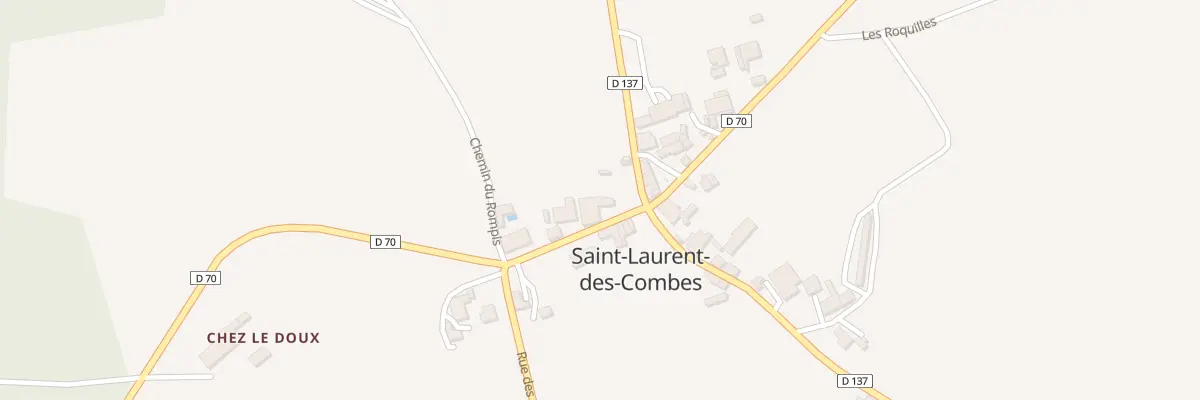 Plan du 2 Rue Saint-Laurent à Saint-Laurent-des-Combes