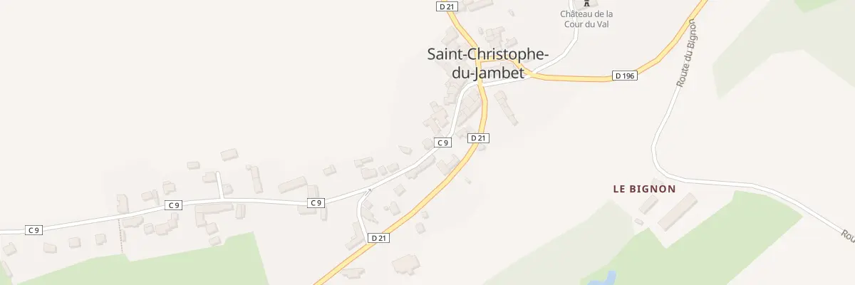 Plan du 14 Rue de la Reine Berthe à Saint-Christophe-du-Jambet