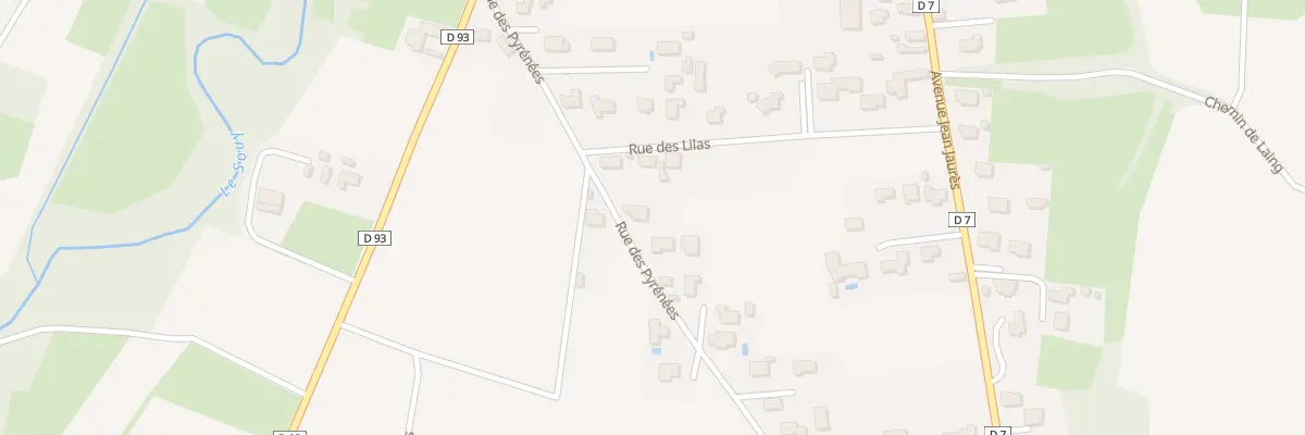 Plan du 24 Rue des Pyrénées à Oursbelille