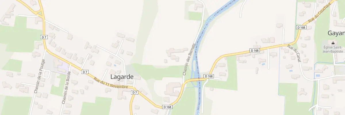 Plan du 1 Che des Bernets à Lagarde