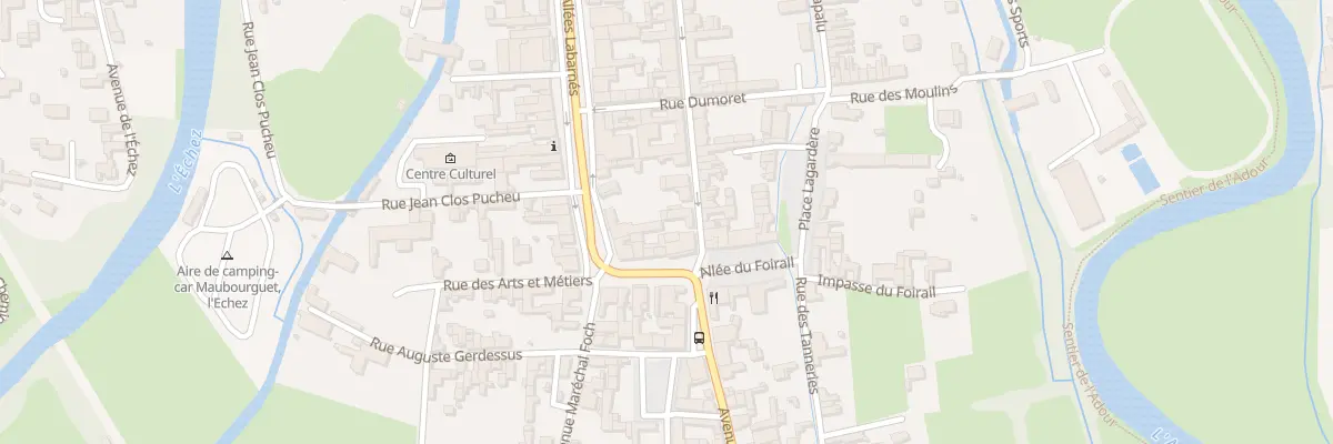 Plan du 436 Rue Georges Clémenceau à Maubourguet