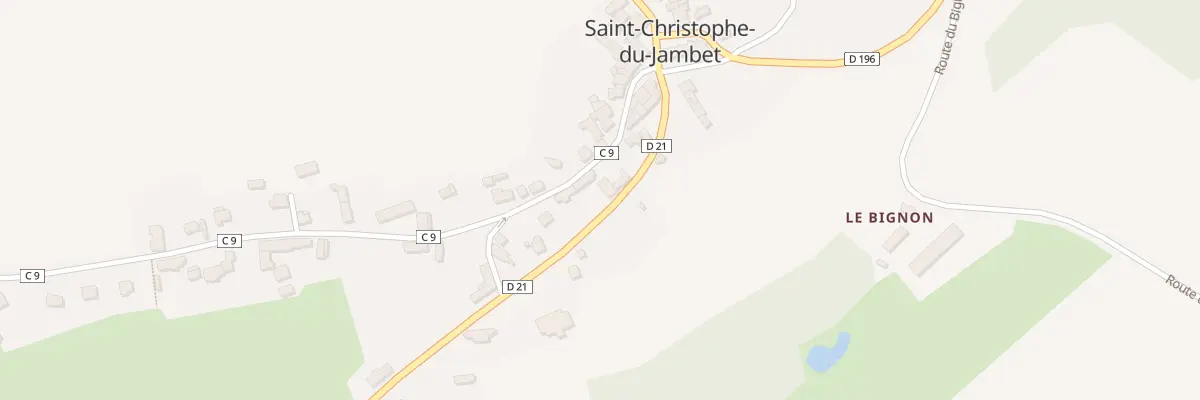 Plan du 9 Rue de la Reine Berthe à Saint-Christophe-du-Jambet