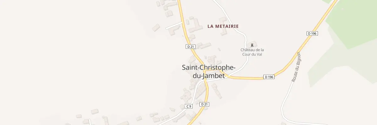Plan du 3 Rue François Rabelais à Saint-Christophe-du-Jambet