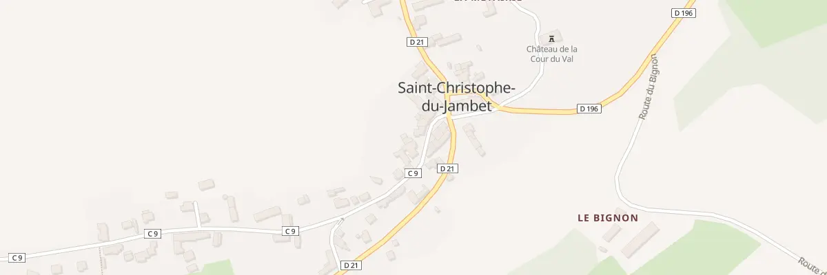Plan du 6 Rue de la Reine Berthe à Saint-Christophe-du-Jambet