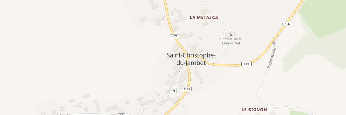 Plan du 2B Rue de la Reine Berthe à Saint-Christophe-du-Jambet