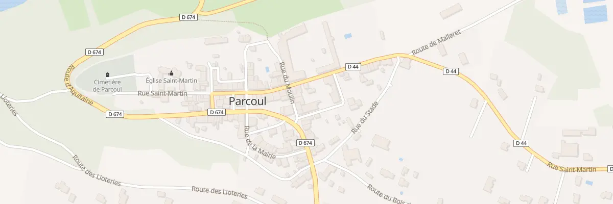 Plan du 5 Rue du Moulin à Parcoul-Chenaud