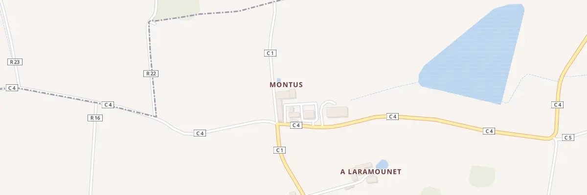 Plan du 5018 Montus à Tieste-Uragnoux