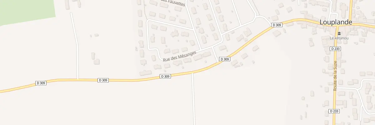 Plan du 28 Rue des Mesanges à Louplande