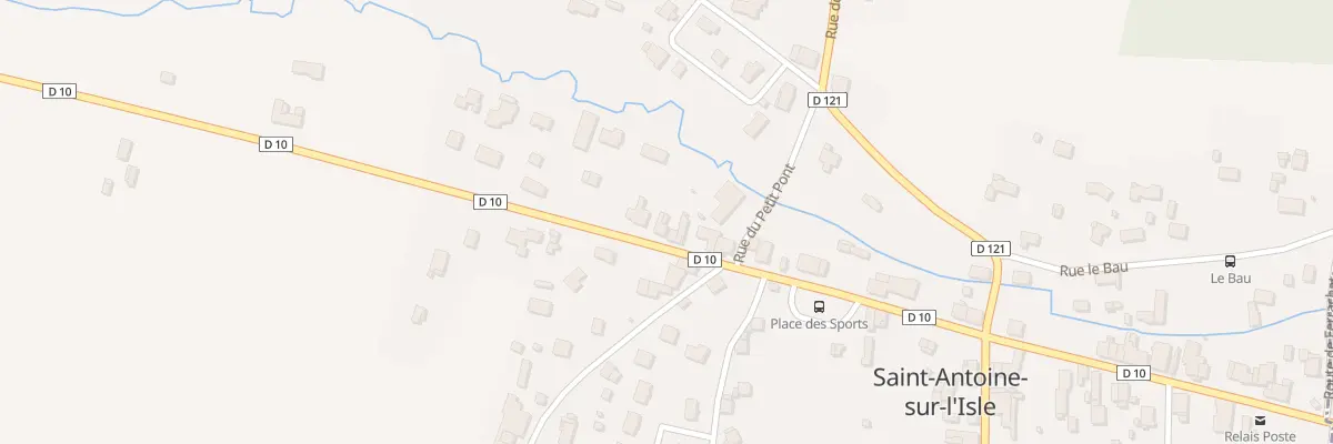 Plan du 85 Le Bourg à Saint-Antoine-sur-l’Isle