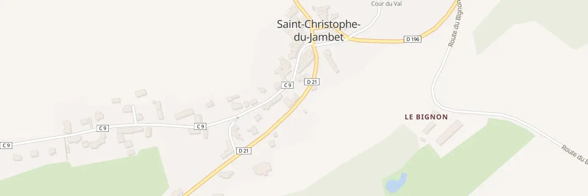 Plan du 4 Rue de Bellevue à Saint-Christophe-du-Jambet