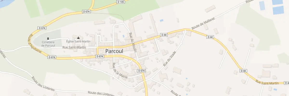 Plan du 7 Rue du Moulin à Parcoul-Chenaud
