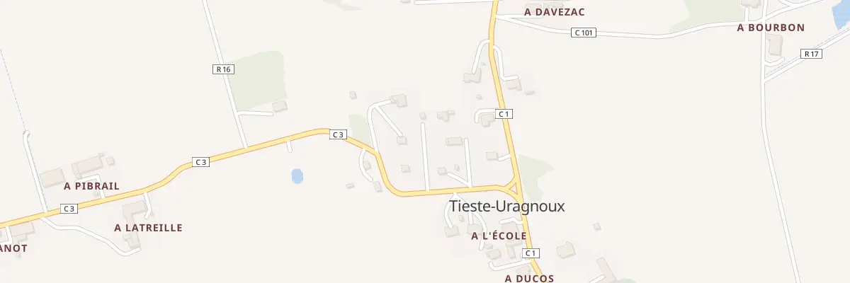 Plan du 5797 A Bouzigot à Tieste-Uragnoux