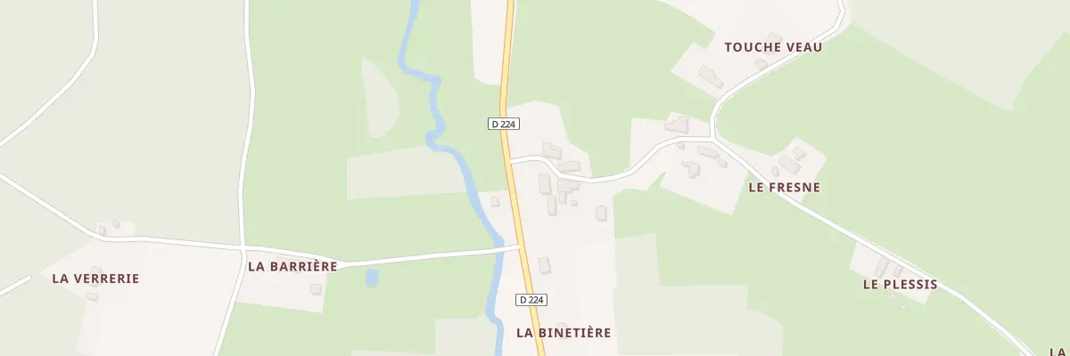 Plan du 9 La Binetiere à Thorée-les-Pins