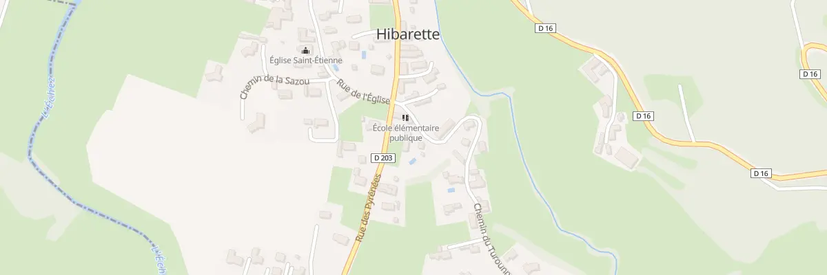 Plan du 2 Che du Turounnet à Hibarette