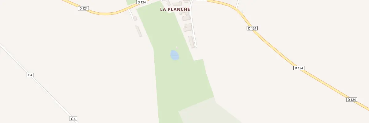 Plan du 40 La Planche à Gesnes-le-Gandelin