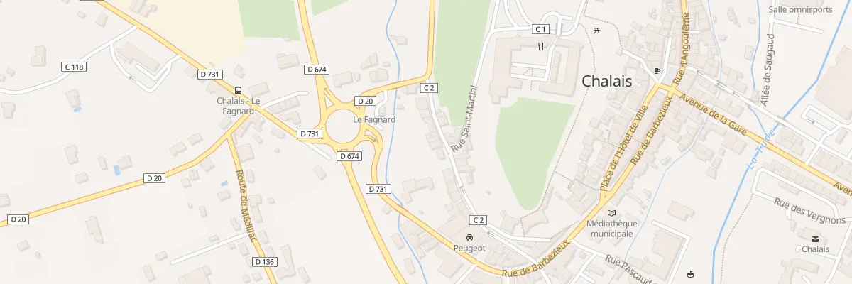 Plan du 23 Rue Alfred de Vigny à Chalais