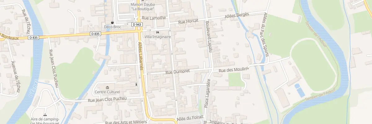 Plan du 5120 Rue Georges Clémenceau à Maubourguet