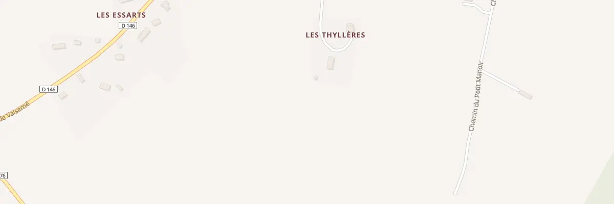Plan du 152 Che des Thylleres à Beaufour-Druval