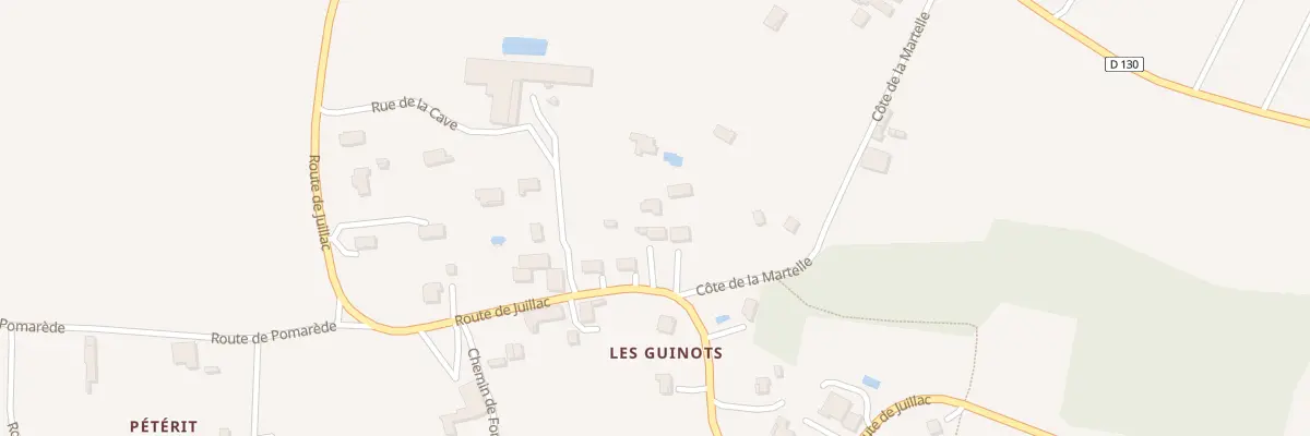 Plan du 368 Côte de la Martelle à Flaujagues