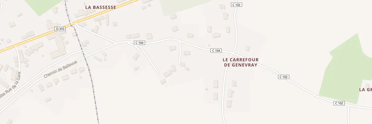 Plan du 1 Che du Genevray à Saint-Ouen-de-Mimbré