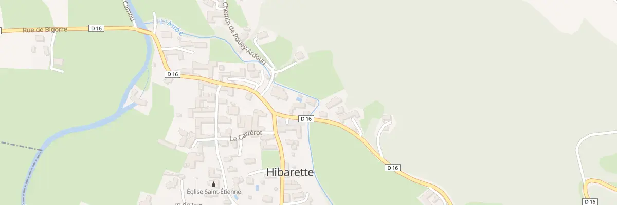 Plan du 7 Rue du Biouès à Hibarette