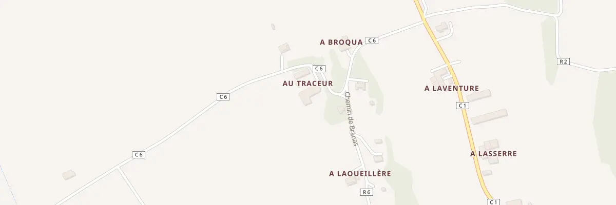 Plan du 5001 A Traseur à Tieste-Uragnoux