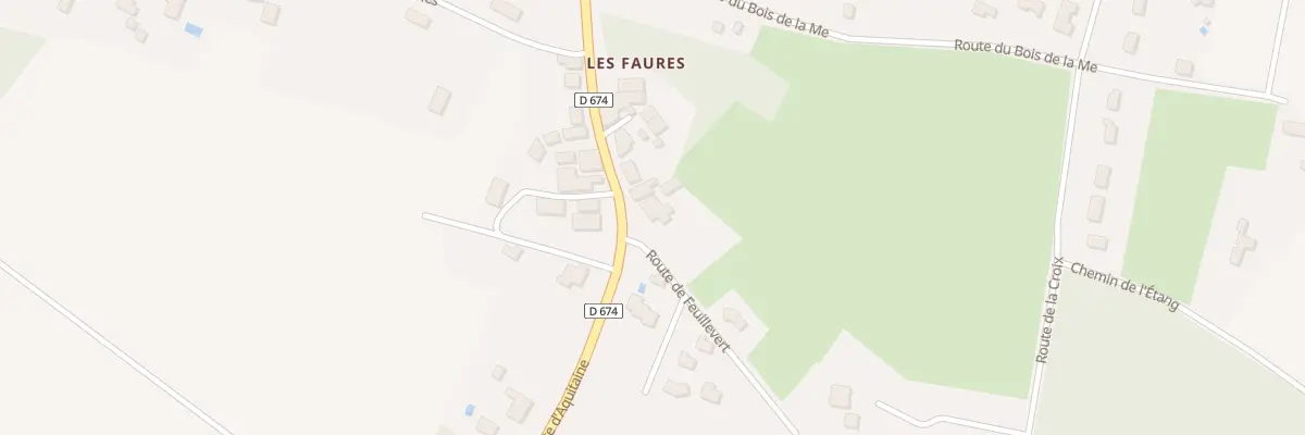 Plan du 34 Rte d’Aquitaine à Parcoul-Chenaud