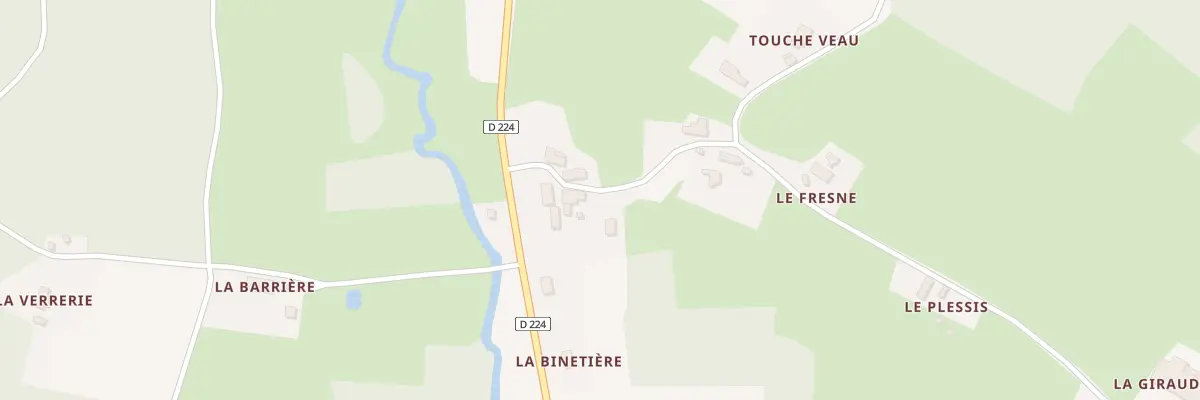 Plan du 5411 La Binetiere à Thorée-les-Pins