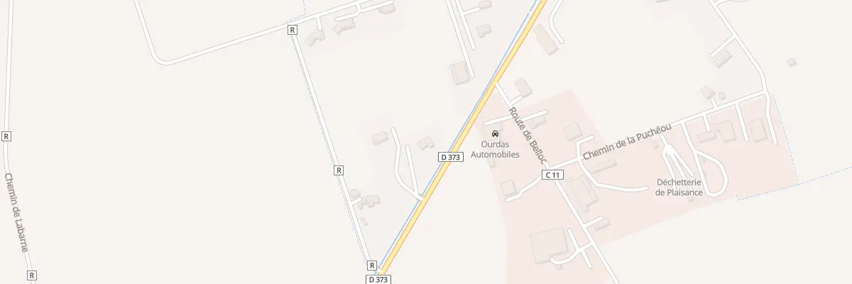Plan du 5520A Rte de Belloc à Plaisance