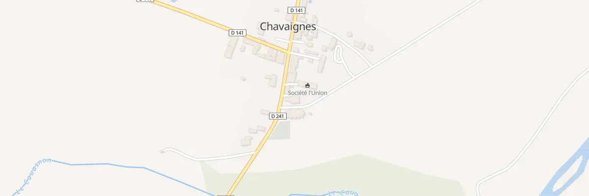 Plan du 1 Imp de l’Eglise (Chavaignes) à Noyant-Villages