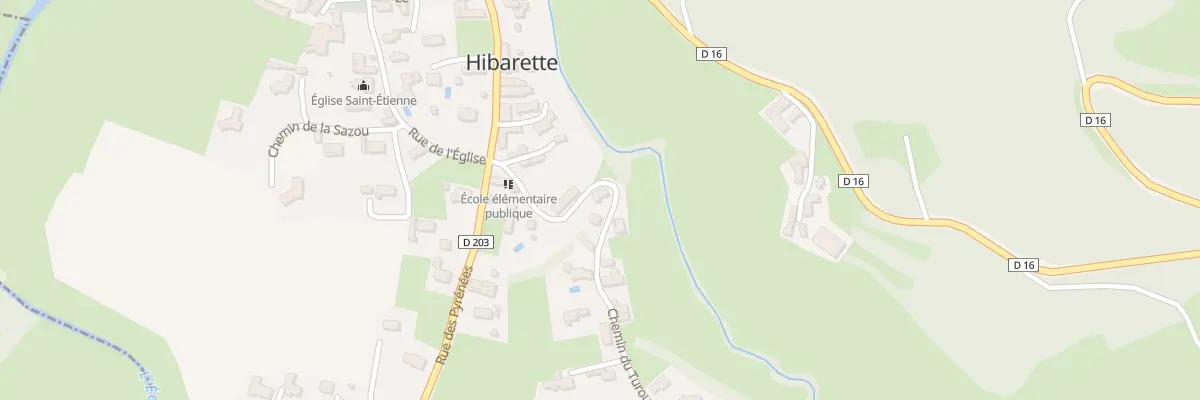 Plan du 6 Che du Turounnet à Hibarette