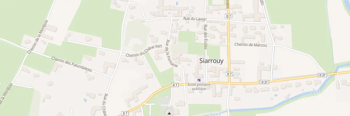 Plan du 6 Rue de la Fontaine à Siarrouy