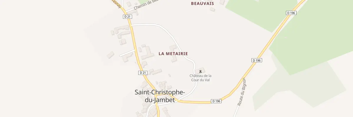 Plan du 5076 Chateau de la Cour du Val à Saint-Christophe-du-Jambet