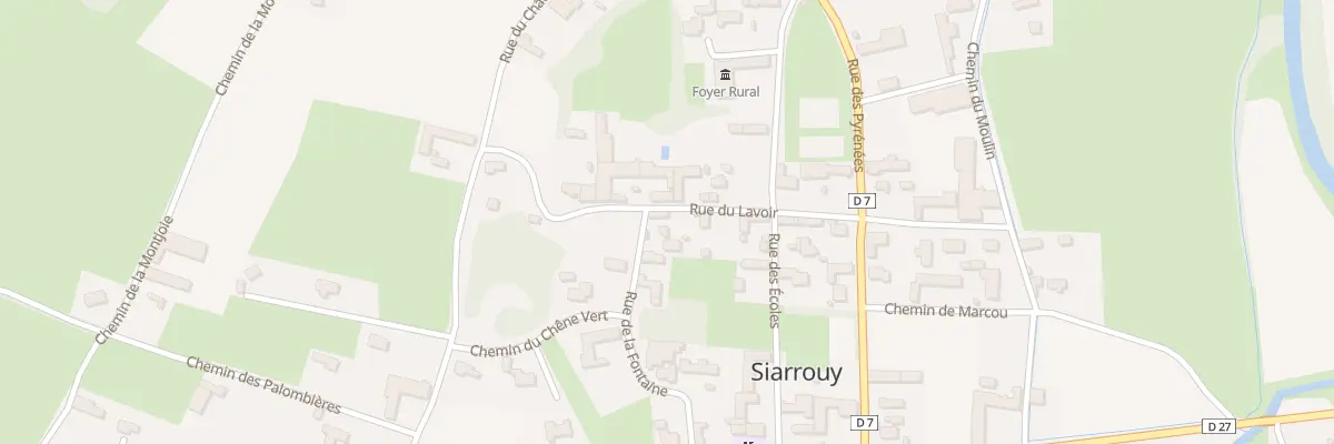 Plan du 14 Rue de la Fontaine à Siarrouy