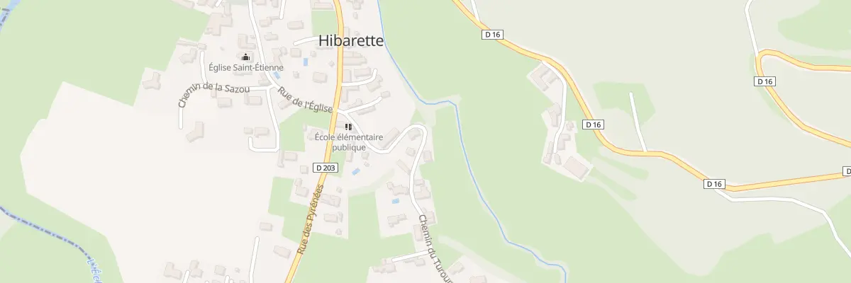 Plan du 15 Che du Turounnet à Hibarette